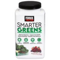 Force Factor Soft Chews Summer Berry Flavor Smarter Greens, 60 Each