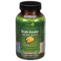 Irwin Naturals Brain Awake, Liquid Soft-Gels, 60 Each