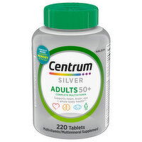 Centrum Silver Complete Multivitamin, Adults 50+, Tablets, 220 Each