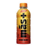 Mas+ by Messi Hydration Beverage, Orange d'Or, 16.9 Fluid ounce