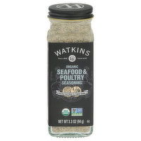 Watkins Seasoning, Organic, Seafood & Poultry, 3.3 Ounce