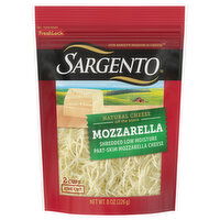 Sargento Shredded Cheese, Part-Skim, Low Moisture, Natural, Mozzarella, Fine Cut, 8 Ounce