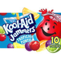 Kool-Aid Jammers Jammers Tropical Punch Artificially Flavored Soft Drink, 10 Each