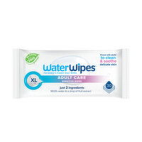 WaterWipes 99.9% Water Based & Hypoallergenic Adult Wipes for Sensitive Skin, 30 Each