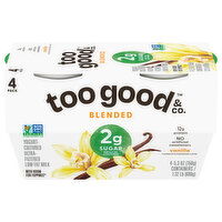 Too Good & Co. Blended Ultra-Filtered Cultured Low Fat Milk Vanilla Yogurt, 4 Each
