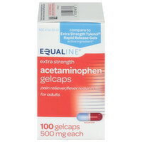 Equaline Acetaminophen, Extra Strength, 500mg, Gelcaps, 100 Each