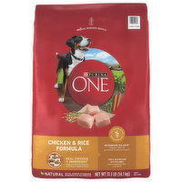 Purina One Dog Food, Natural, Chicken & Rice Formula, Adult, 31.1 Pound