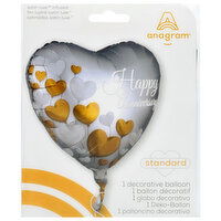 Anagram Standard Happy Anniversary 18 in Decorative Balloon, 1 Each