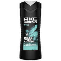 Axe Shampoo + Conditioner, 2 in 1, Apollo, Clean & Strong, 16 Fluid ounce