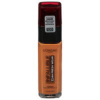 L'Oreal Infallible Foundation, Sienna 520, Broad Spectrum SPF 25, 1 Fluid ounce