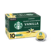 Starbucks K-Cup Coffee Pods, Vanilla Naturally Flavored, 10 Each