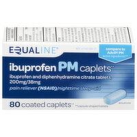 Equaline Ibuprofen PM, Caplets, 80 Each