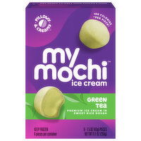 My/Mochi Ice Cream, Premium, Green Tea, 6 Each