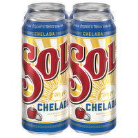 Sol Beer, Chelada, 4 Each