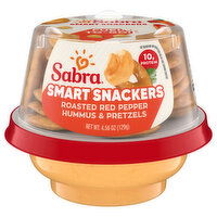 Sabra Smart Snackers Hummus & Pretzels, Roasted Red Pepper, 4.56 Ounce