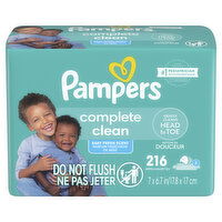 Pampers Baby Fresh Baby Clean Wipes Baby Fresh Scented 3X Pop-Top Packs, 216 Each