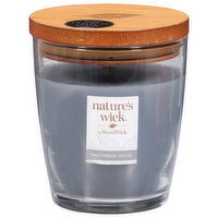 Nature's Wick Candle, Weathered Wood, 1 Each