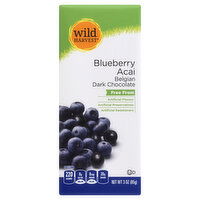 Wild Harvest Dark Chocolate, Belgian, Blueberry Acai, 3 Ounce