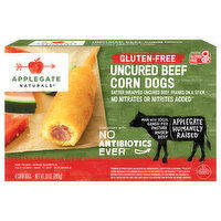 Applegate Naturals Corn Dogs, Gluten-Free, Uncured Beef, 4 Each