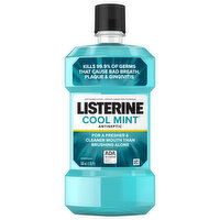 Listerine Mouthwash, Antiseptic, Cool Mint, 1.05 Pint