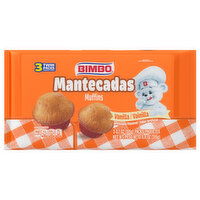 Bimbo Vanilla Muffins, Club Pack, 3 count, 11.10 oz, 3 Each