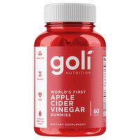 Goli Nutrition Gummies Apple Cider Vinegar, 60 Each