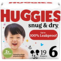 Huggies Snug & Dry Snug & Dry Baby Diapers Size 6, 19 Each