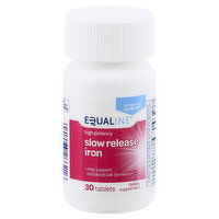 Equaline Iron, Slow Release, High Potency, Tablets, 30 Each