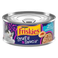Friskies Wet Cat Food, Stuf'd & Sauc'd Blast'n With Tuna & Simmer'd in Sauce, 5.5 Ounce