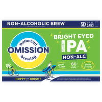 Omission Balance Brewing Beer, IPA, Bright Eyed, Non Alc, 6 Each