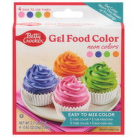 Betty Crocker Food Color, Gel, Neon Colors, 4 Each