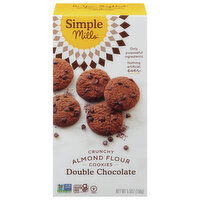 Simple Mills Cookies, Almond Flour, Double Chocolate, Crunchy, 5.5 Ounce