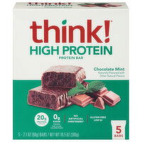 Think! High Protein Bars, Chocolate Mint, 5 Each