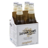 Bruce Cost Ginger Ale, Original, 4 Each