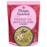 Maya Kaimal Everyday Dal, Organic, Green Split Pea, Spinach & Coconut, Mild, 10 Ounce