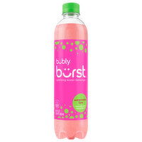 Bubly Burst Sparkling Watermelon Lime Water Beverage, 16.9 Fluid ounce