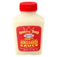 Crowning Touch Horseradish Sauce, Zesty, Squeezable, 9 Ounce