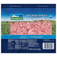 Farmland Ham, Water Added, Diced, 16 Ounce