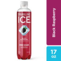 Sparkling Ice Sparkling Water, Zero Sugar, Black Raspberry, 17 Fluid ounce