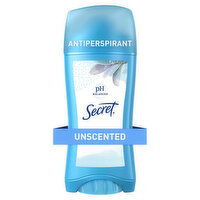 Secret Invisible Solid Antiperspirant and Deodorant, Unscented, 2.6 oz, 2.6 Ounce