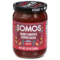 Somos Salsa, Smoky Chipotle Pepper, Medium, 12 Ounce