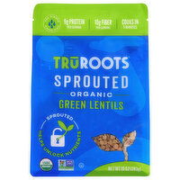 TruRoots Green Lentils, Organic, Sprouted, 10 Ounce