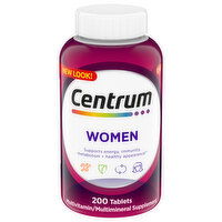 Centrum Multivitamin/Multimineral Supplement, Women, Tablets, 200 Each