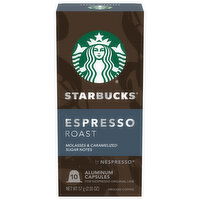 Starbucks Coffee, Ground, Espresso Roast, Aluminum Capsules, 10 Each