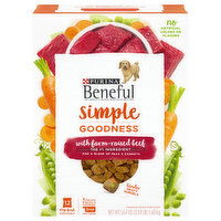 Beneful Simple Goodness Food for Dogs, with Farm-Raised Beef, Premium, 12 Each