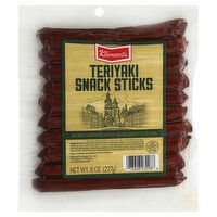 Klements Snack Sticks, Teriyaki, 8 Ounce