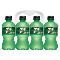 7-UP Soda, Lemon Lime, Zero Sugar, 8 Each