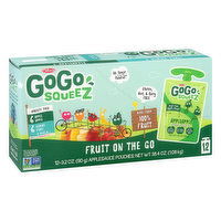 GoGo Squeez Applesauce, Fruit On The Go, Variety Pack, 12 Each