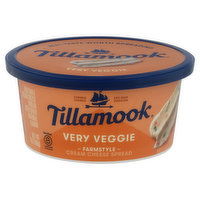 Tillamook Cream Cheese Spread, Very Veggie, Farmstyle, 7 Ounce