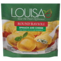 Louisa Ravioli, Round, Spinach and Cheese, 18 Ounce